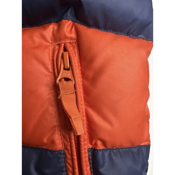 Ralph Lauren Reversible Kid's Feather Down Puffer Vest Stripe Solid Crest Size 5 - Picture 9 of 16